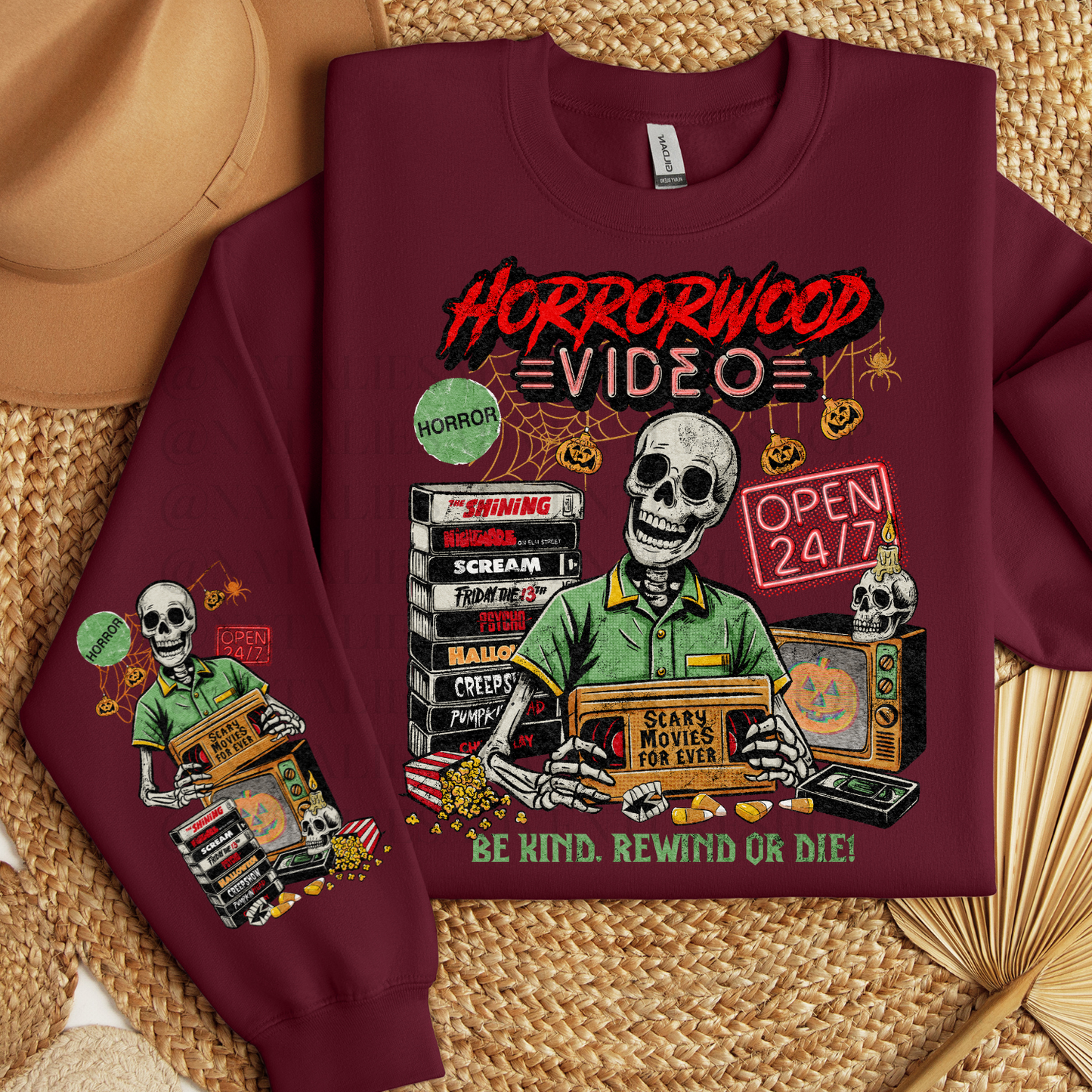 *Pre-Order* HorrorWood Movies Crewneck