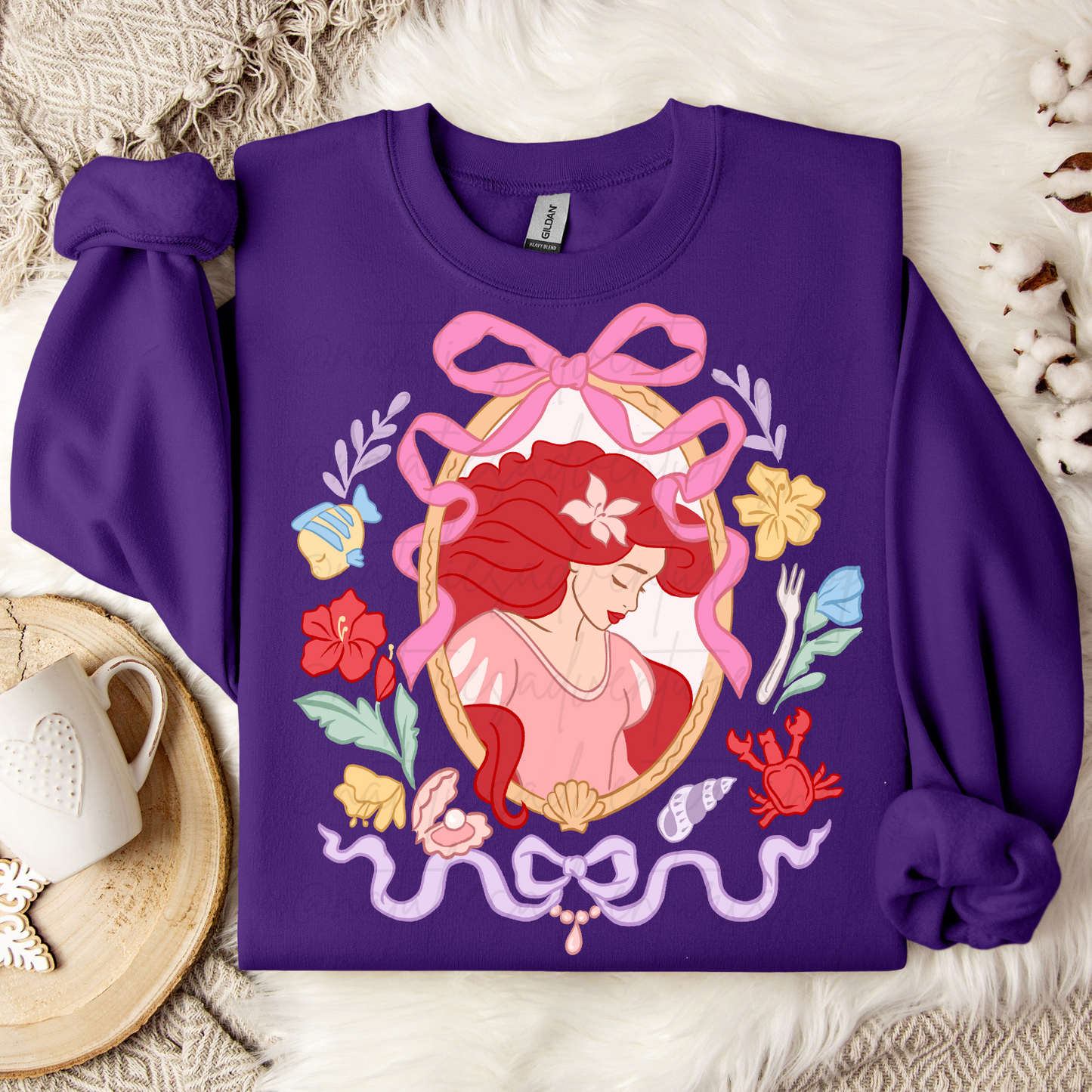 *Pre-Order* Mermaid Portrait Princess Crewneck