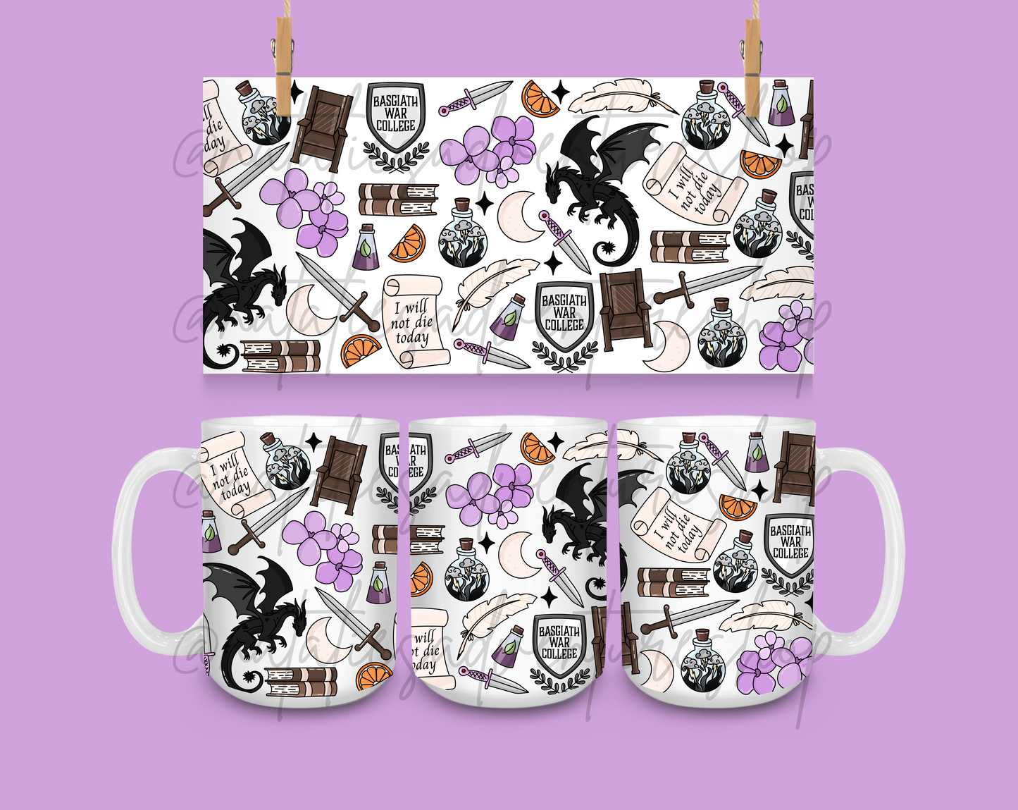 *PRE-ORDER* Fourth Wing Book 15oz Ceramic Mug