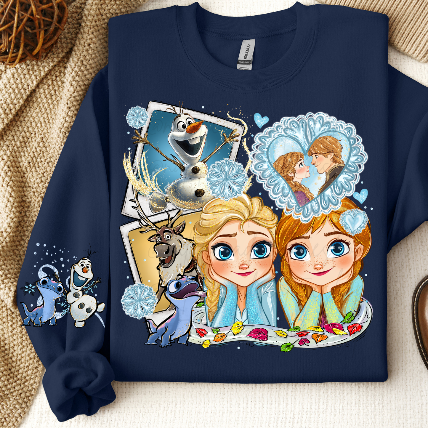 *Pre-Order* Frozen Sisters Princess Cartoon Crewneck