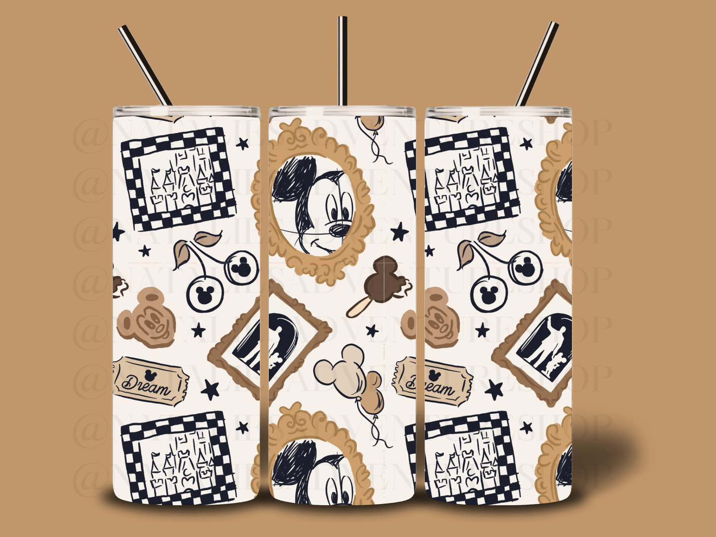 *Pre-Order* Neutral Mouse 20oz Stainless Steel Tumbler