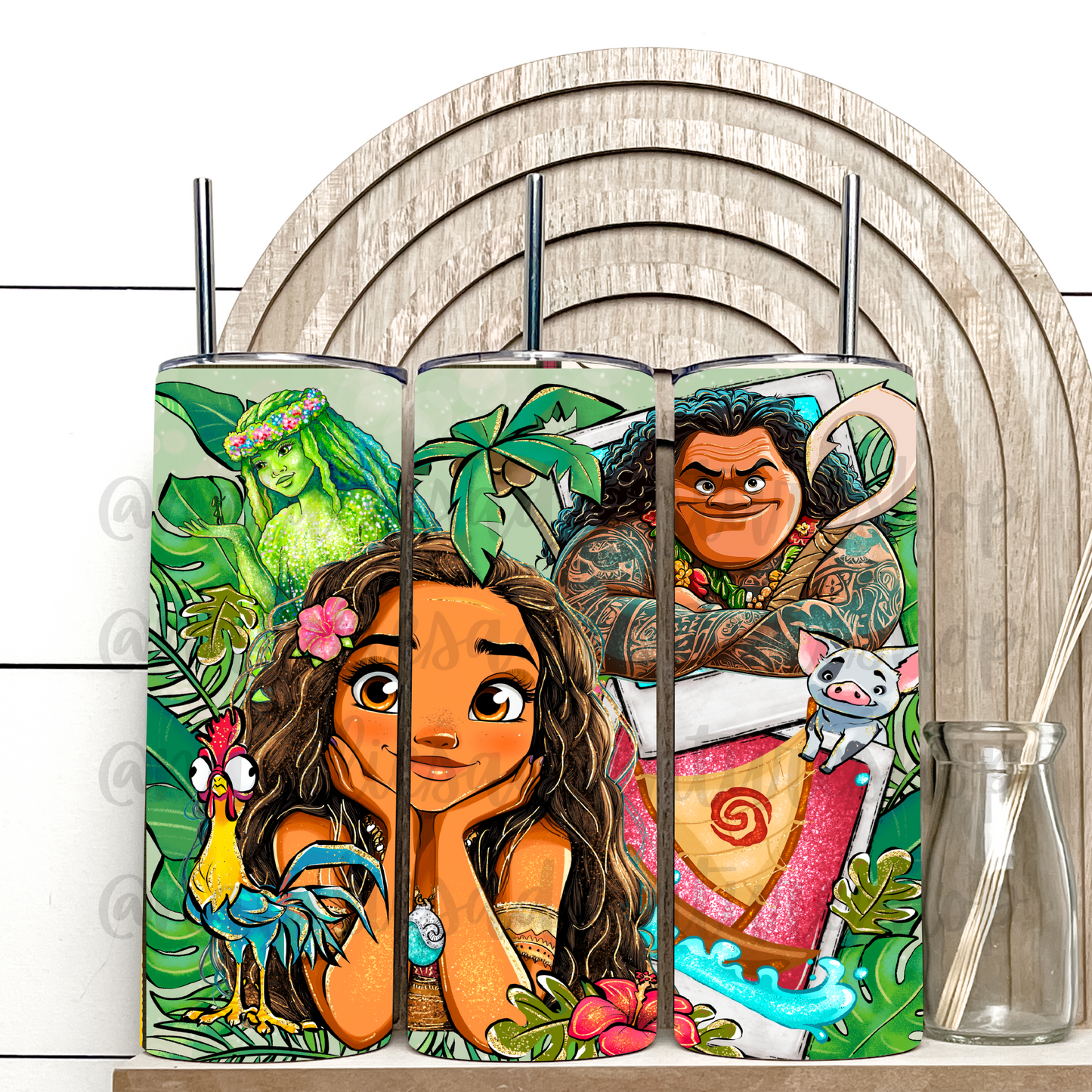 *Pre-Order* How Far I'll Go 20oz Stainless Steel Tumbler