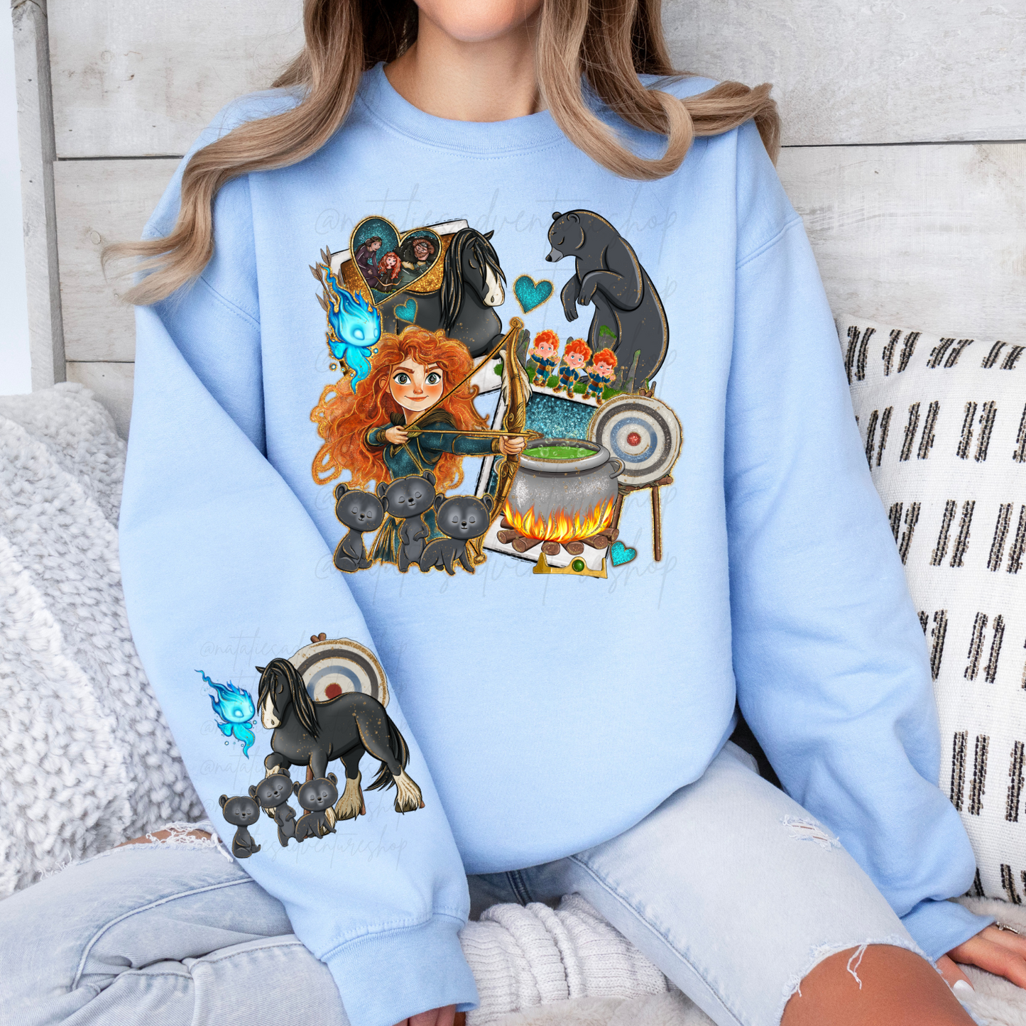 *Pre-Order* Scottish Princess Cartoon Crewneck