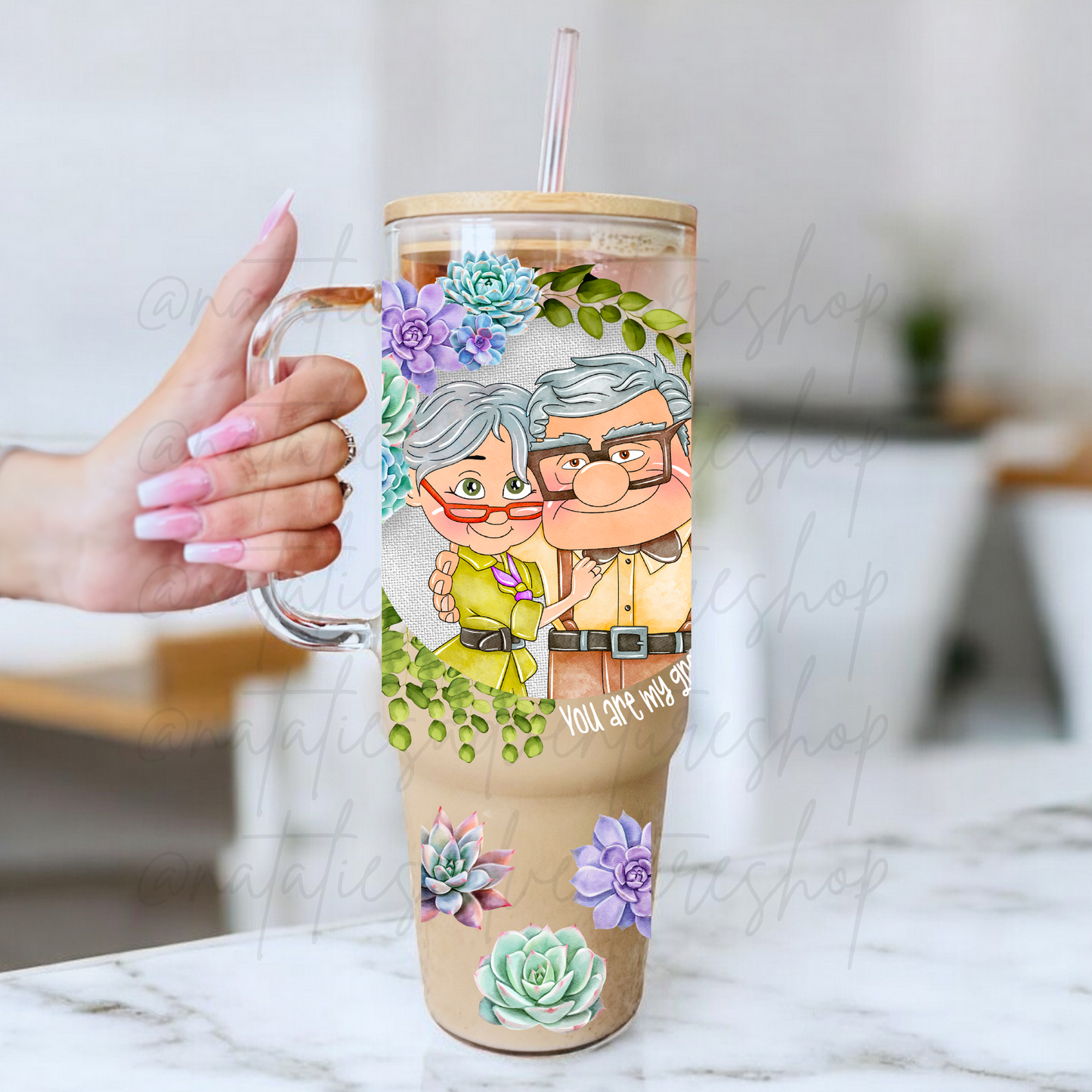 *Pre-Order* Adventure Succulents 40oz Glass Tumbler