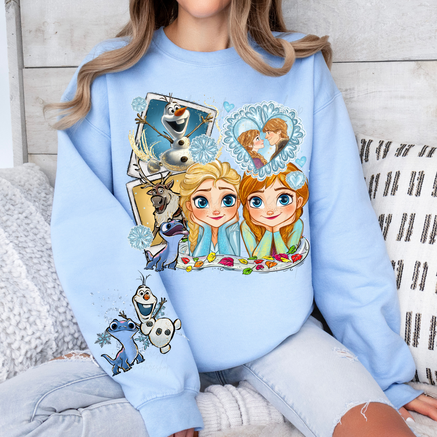 *Pre-Order* Frozen Sisters Princess Cartoon Crewneck