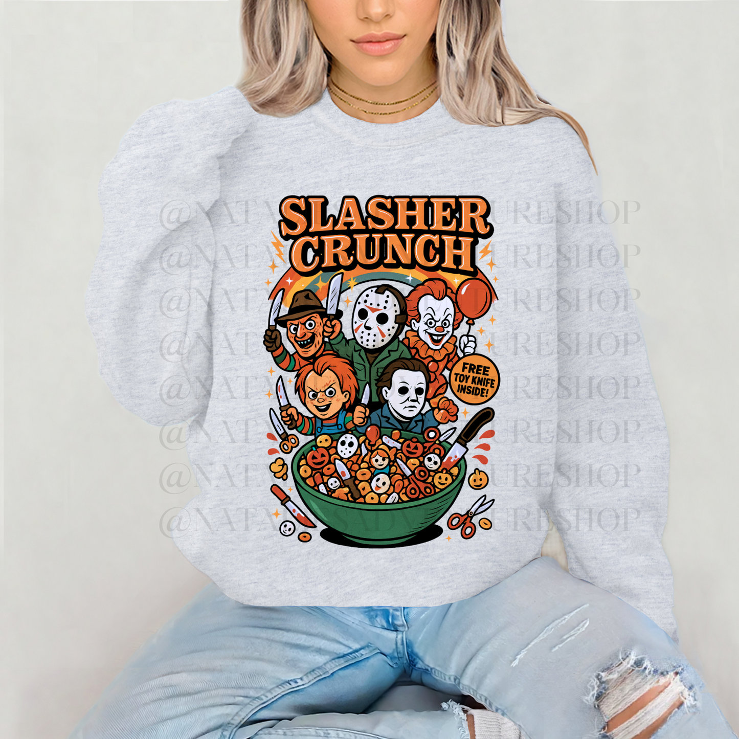 *Pre-Order* Slasher Crunch Cereal Crewneck
