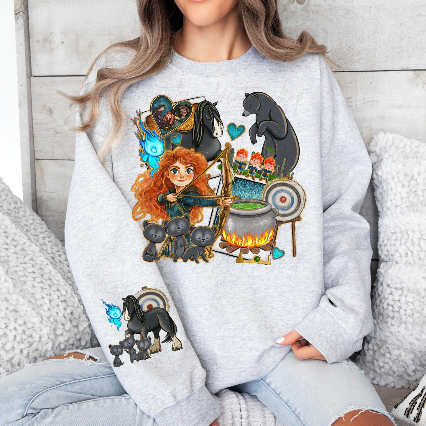 *Pre-Order* Scottish Princess Cartoon Crewneck