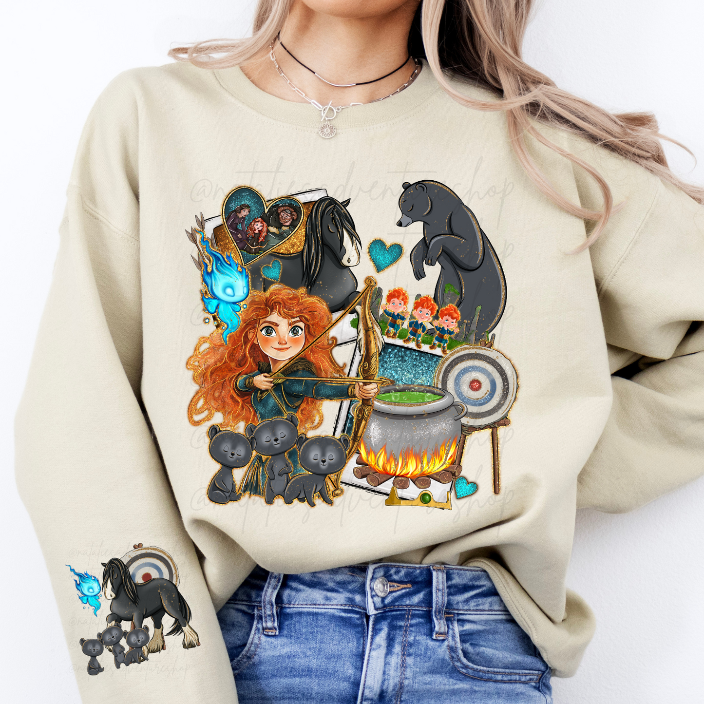 *Pre-Order* Scottish Princess Cartoon Crewneck