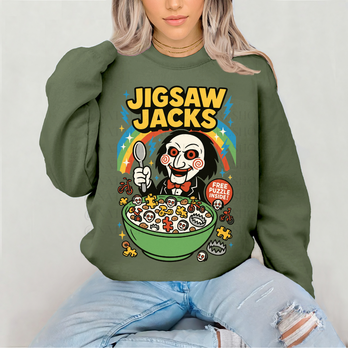 *Pre-Order* Jigsaw Jacks Cereal Crewneck