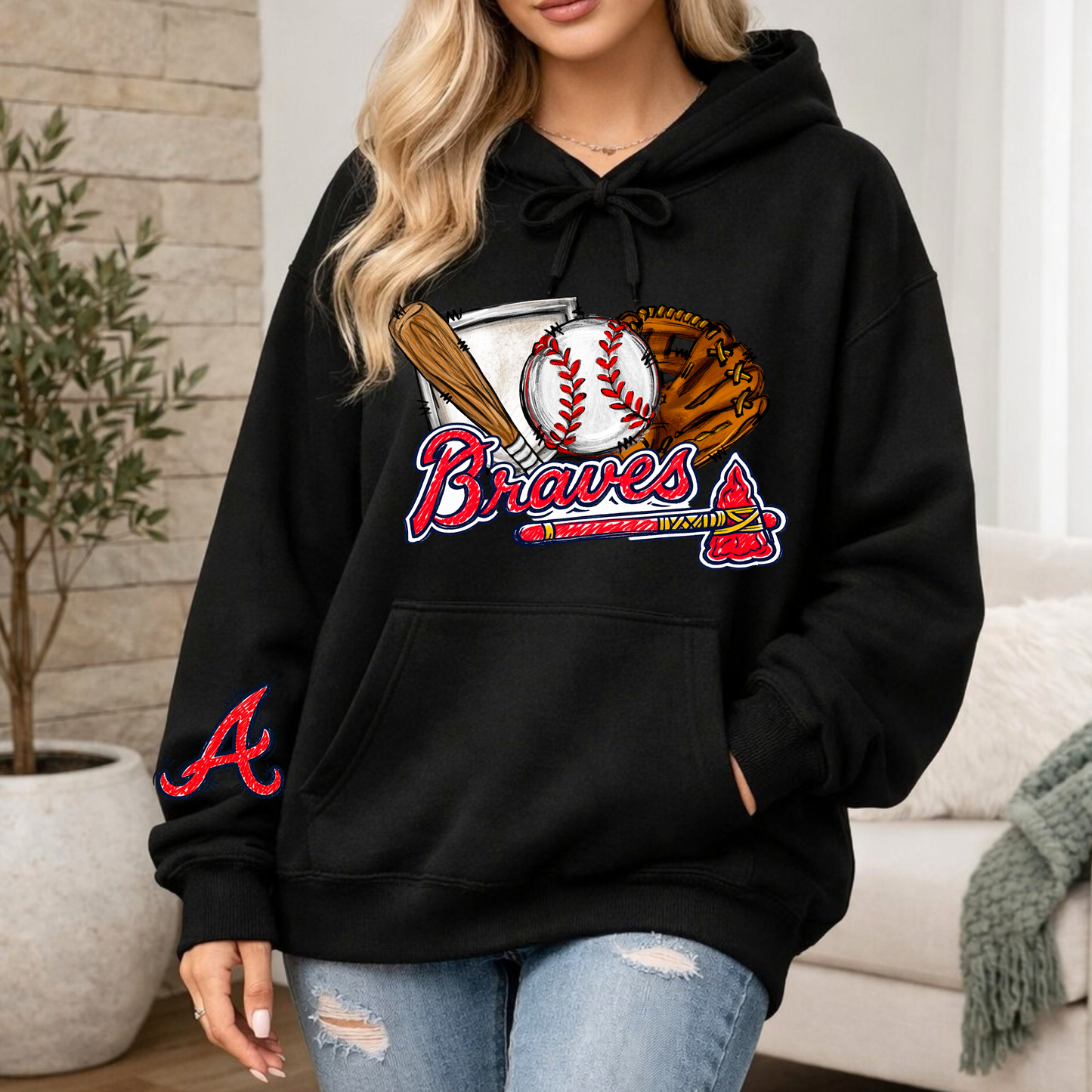 *Pre-Order* ATLBraves Doodle Hoodie/Crewneck