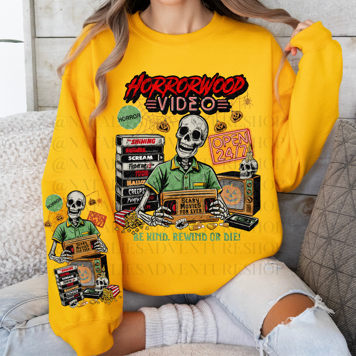 *Pre-Order* HorrorWood Movies Crewneck