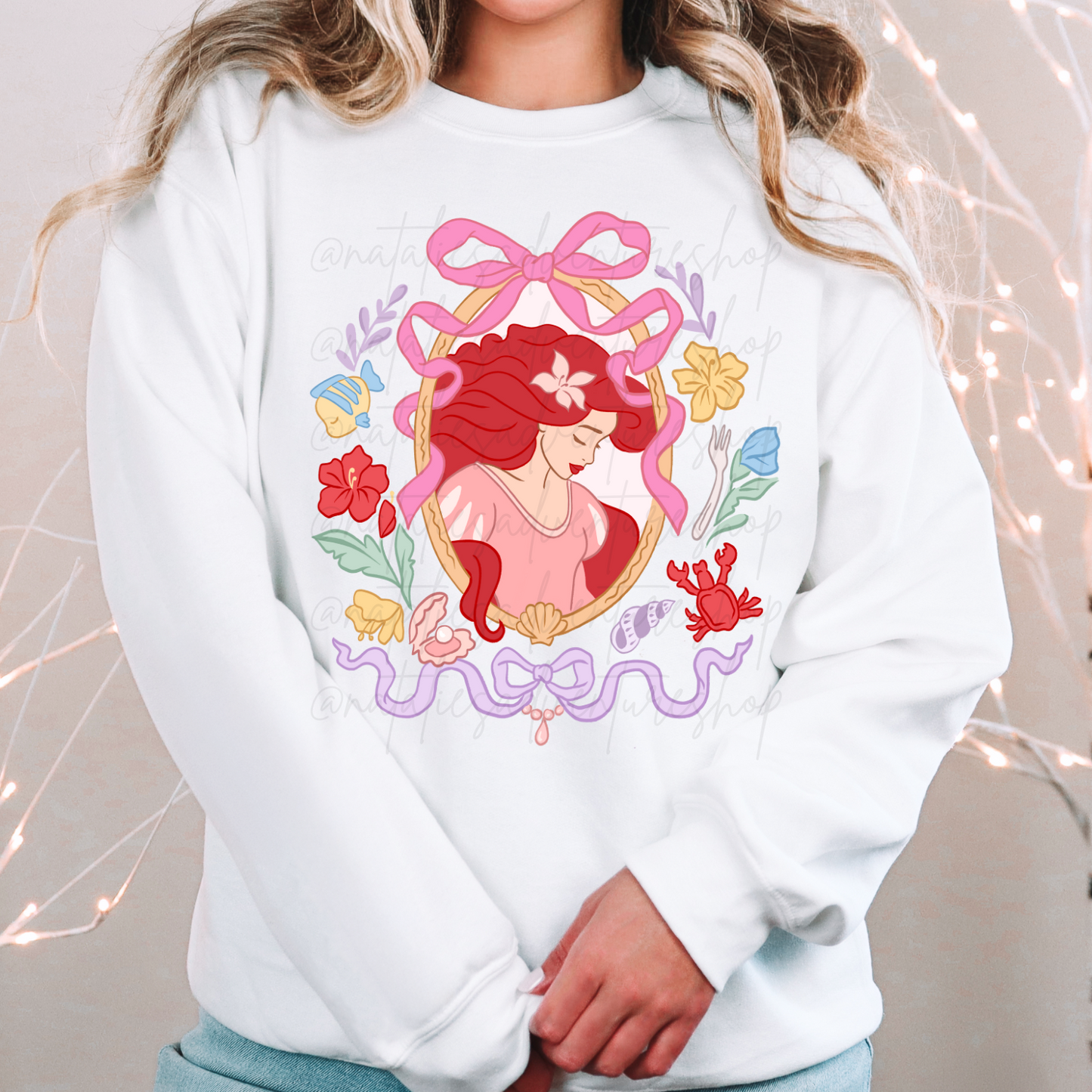 *Pre-Order* Mermaid Portrait Princess Crewneck