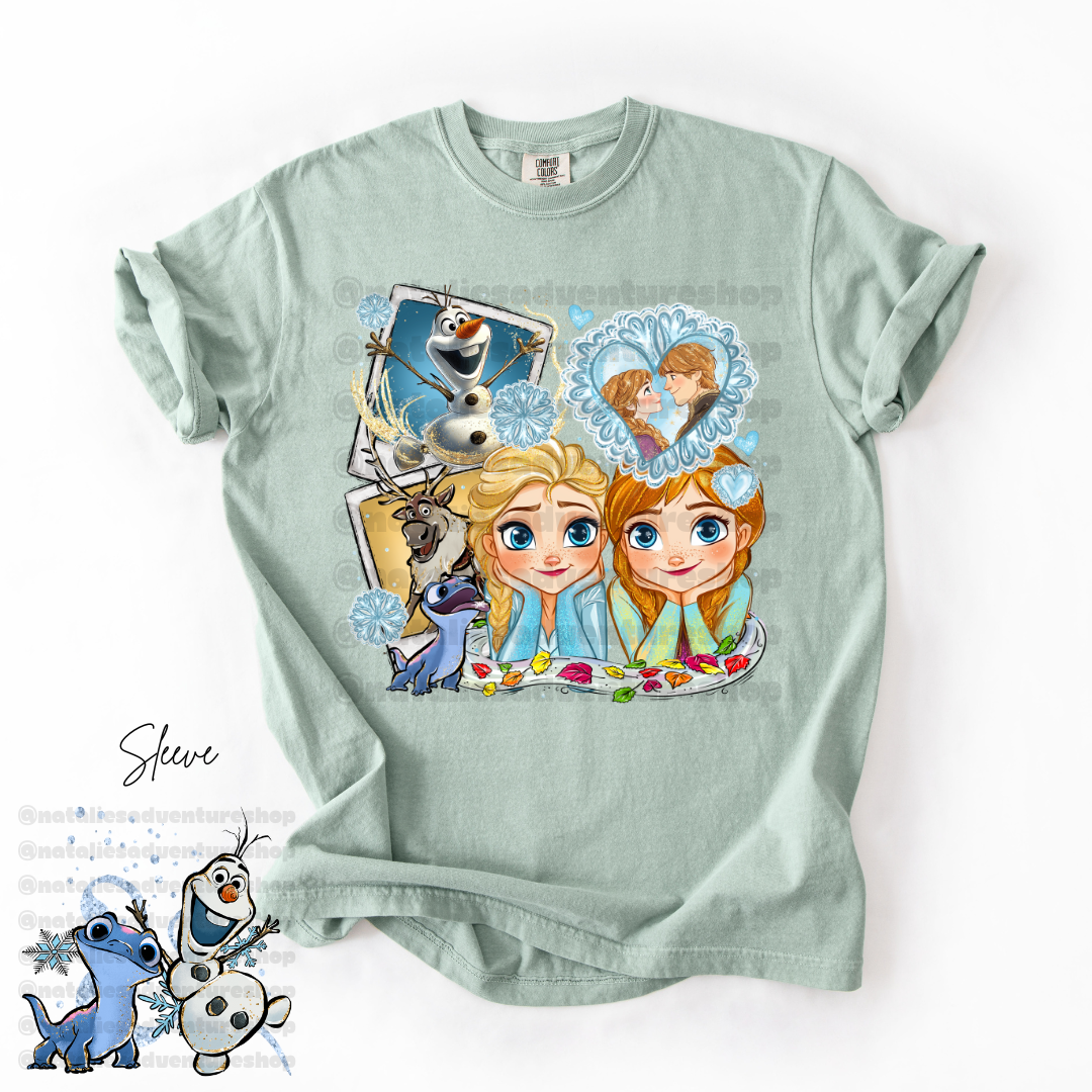 *Pre-Order* Frozen Sisters Princess Cartoon T-Shirt (Comfort Colors)