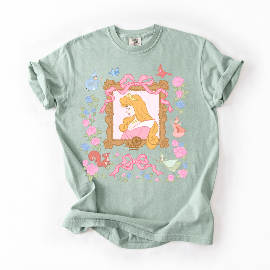*Pre-Order* Briar Rose Portrait Princess T-Shirt (Comfort Colors)