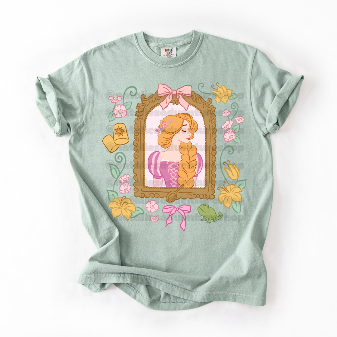 *Pre-Order* Punzie Princess Frame T-Shirt (Comfort Colors)