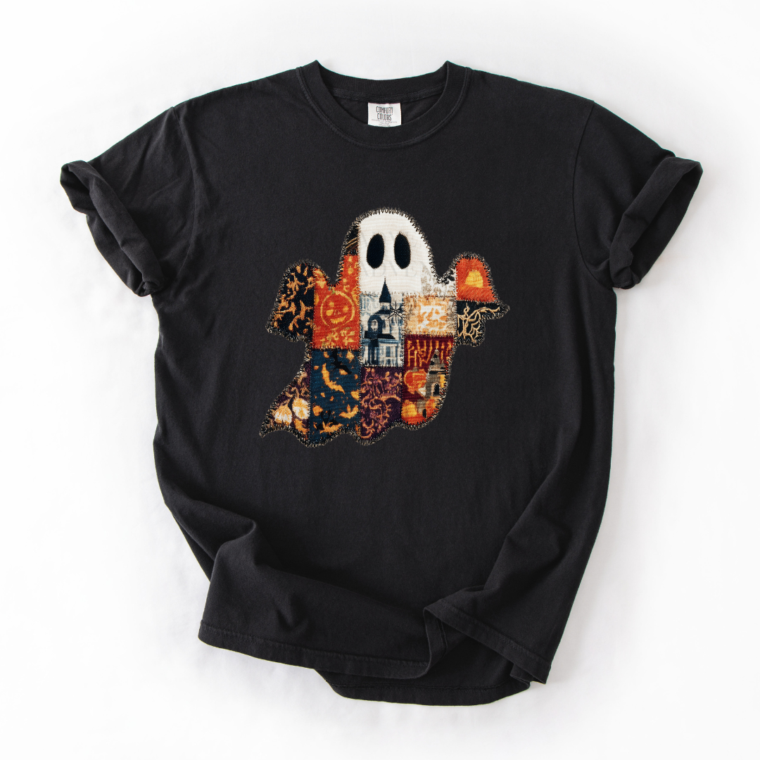 *Pre-Order* Ghost Faux Patch T-Shirt (Comfort Colors)