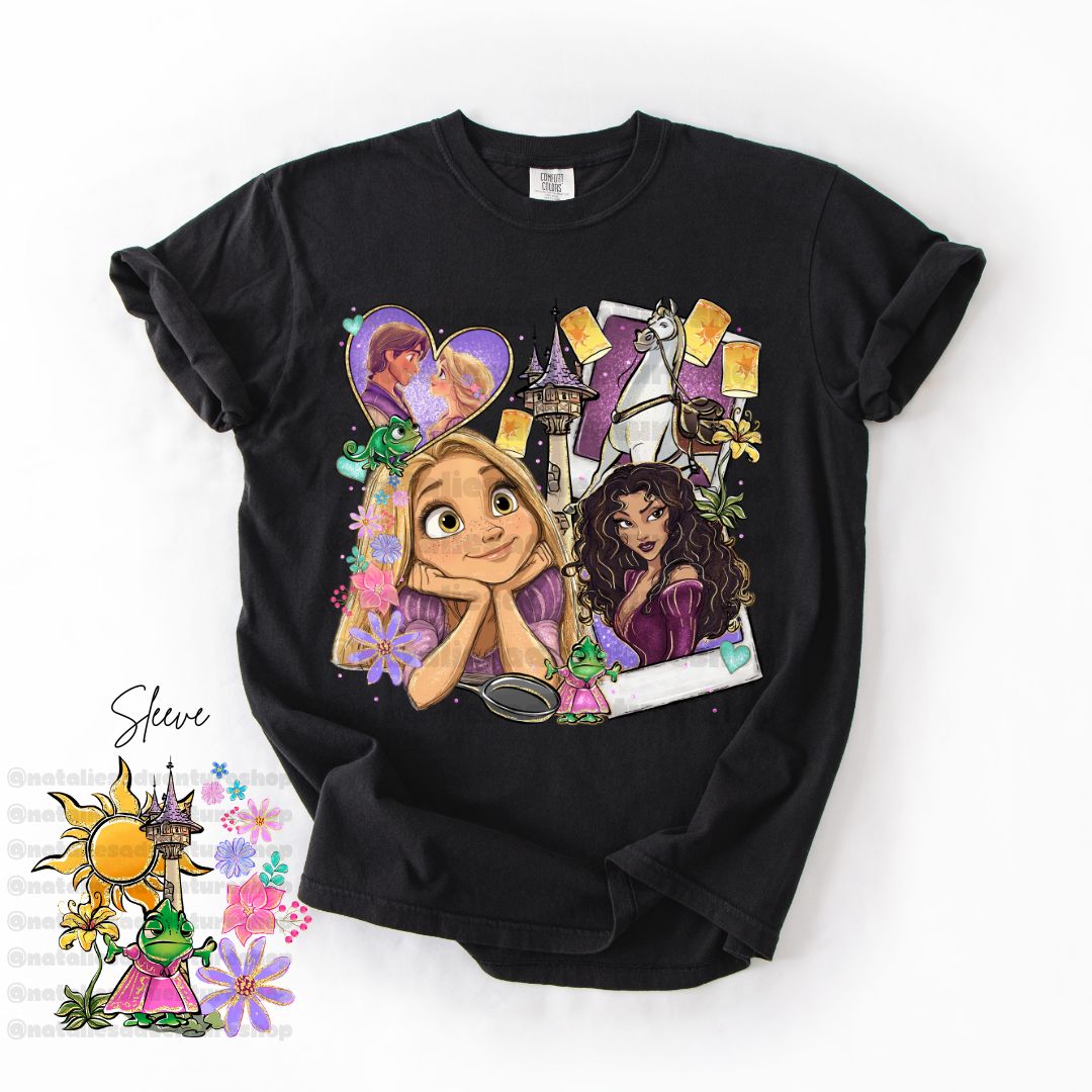 *Pre-Order* Punzie Princess Cartoon T-Shirt (Comfort Colors)