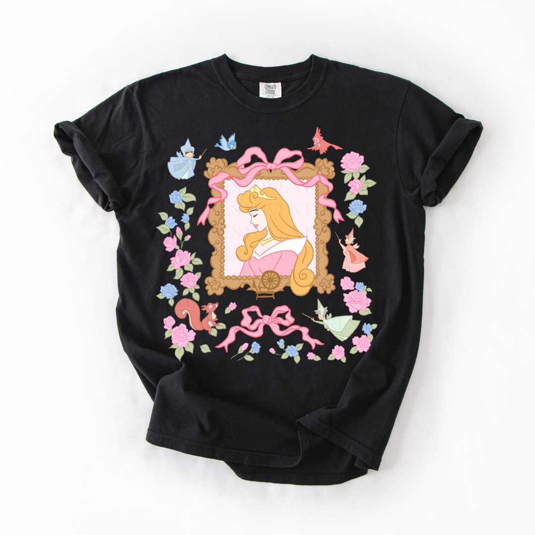 *Pre-Order* Briar Rose Portrait Princess T-Shirt (Comfort Colors)