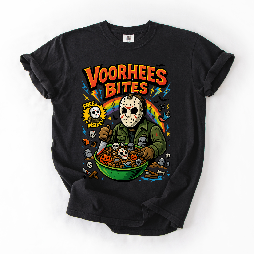 *Pre-Order* Vorhees Bites Cereal T-Shirt (Comfort Colors)