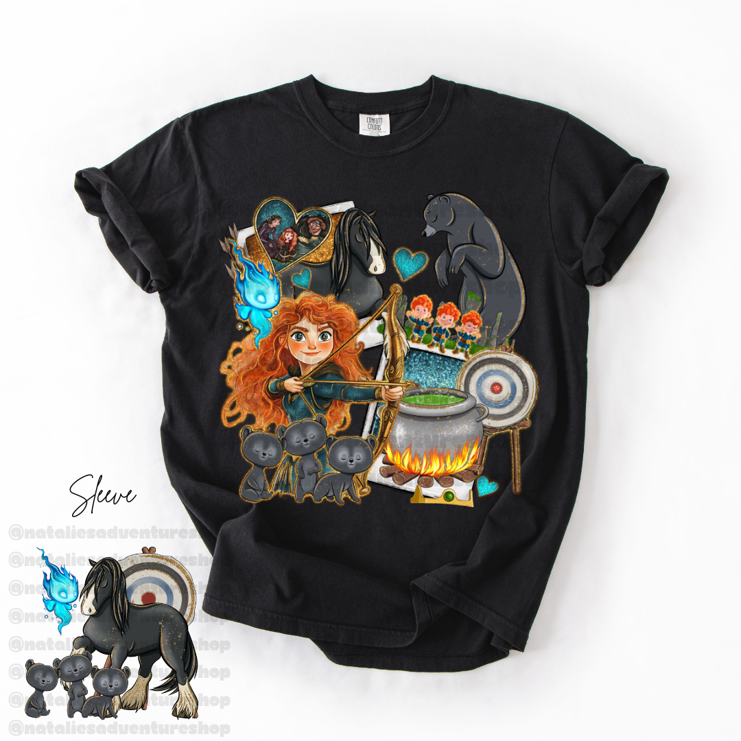 *Pre-Order* Scottish Princess Cartoon T-Shirt (Comfort Colors)