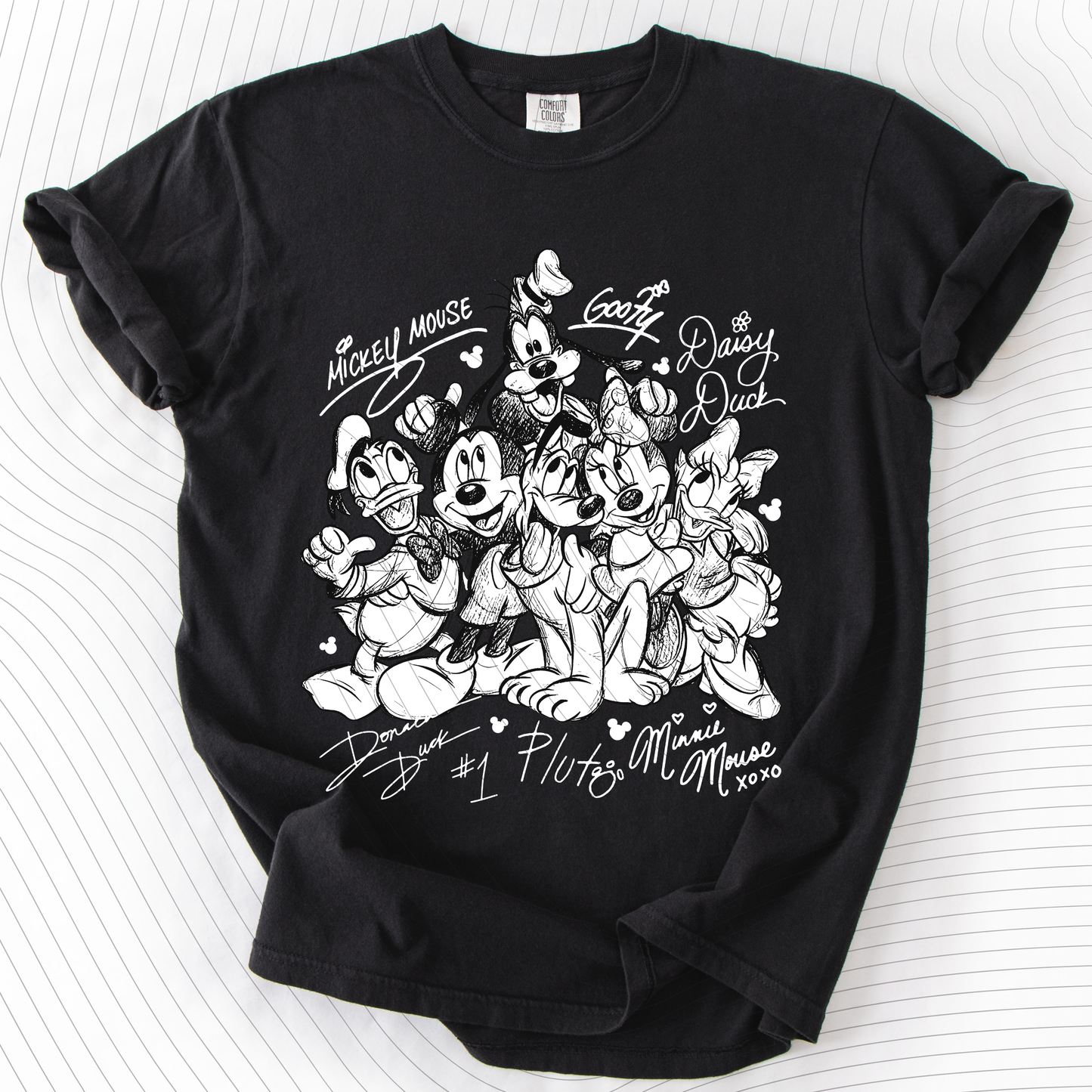 *Pre-Order* Mouse and Friend Sketch T-Shirt(Comfort Colors)