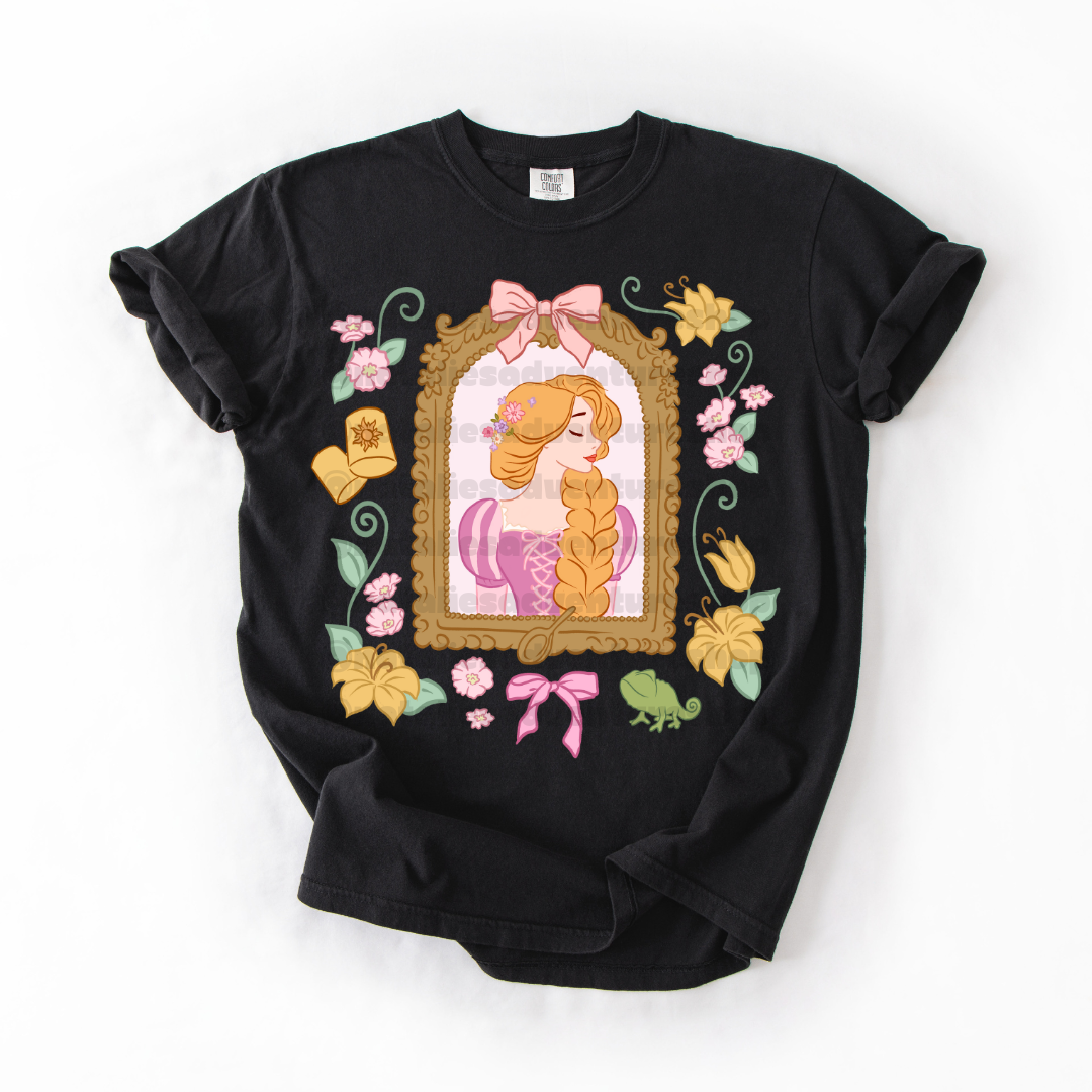 *Pre-Order* Punzie Princess Frame T-Shirt (Comfort Colors)