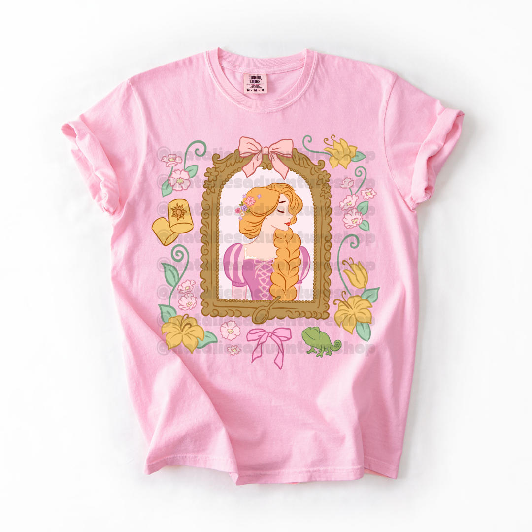 *Pre-Order* Punzie Princess Frame T-Shirt (Comfort Colors)