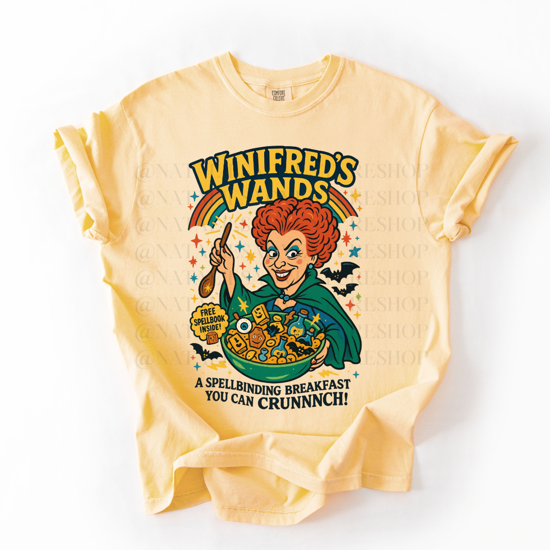 *Pre-Order* Winifred Wands Cereal T-Shirt (Comfort Colors)