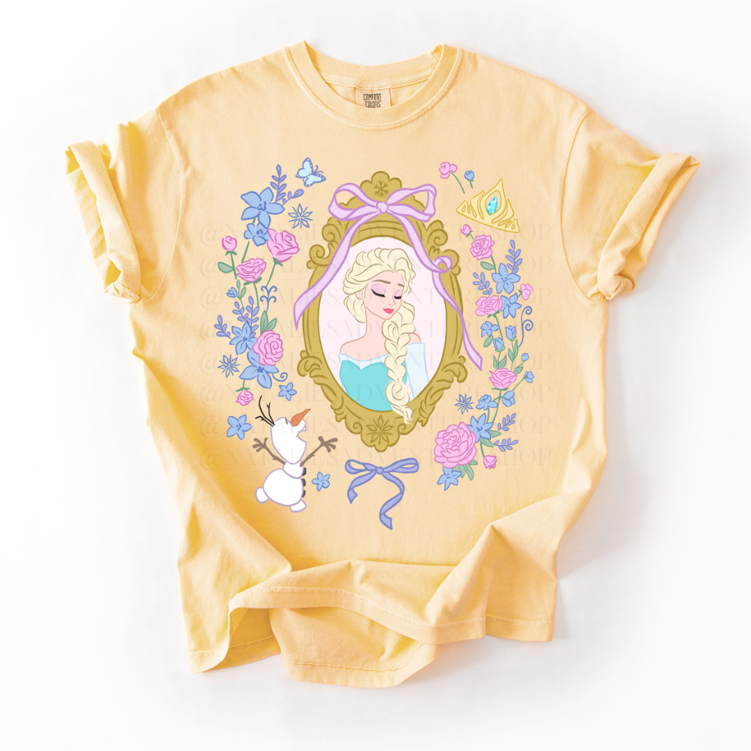 *Pre-Order* Frozen Princess Frame T-Shirt (Comfort Colors)