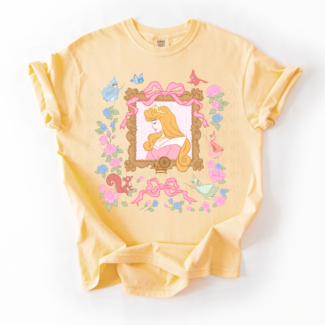 *Pre-Order* Briar Rose Portrait Princess T-Shirt (Comfort Colors)