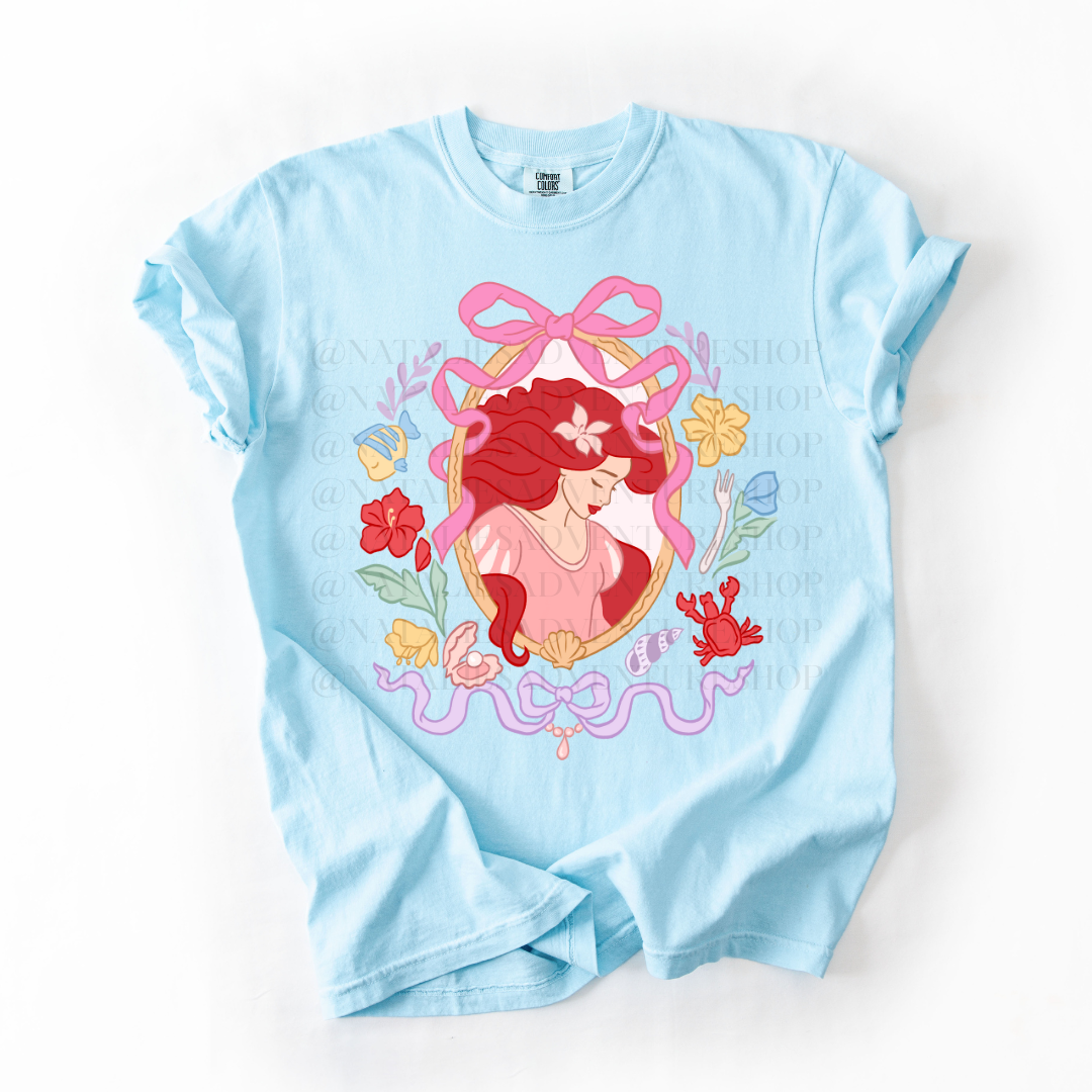 *Pre-Order* Mermaid Portrait Princess T-Shirt (Comfort Colors)