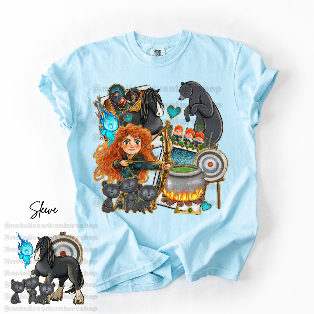 *Pre-Order* Scottish Princess Cartoon T-Shirt (Comfort Colors)