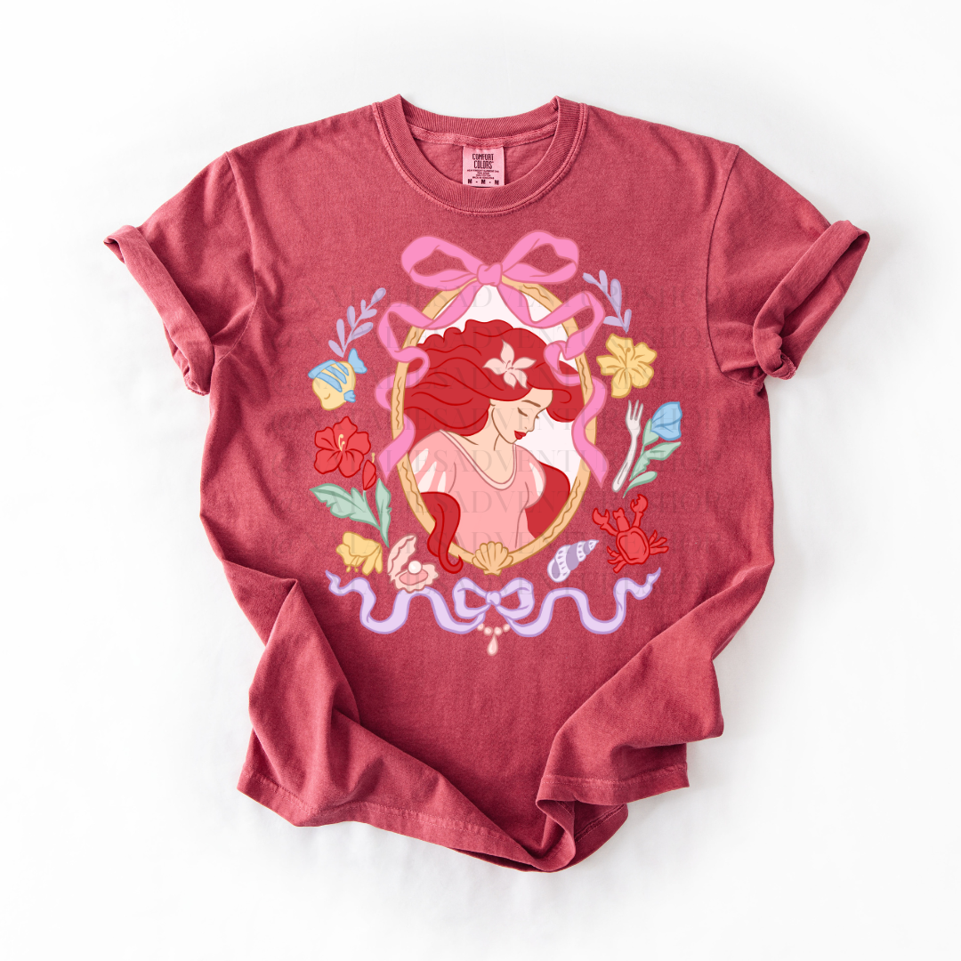 *Pre-Order* Mermaid Portrait Princess T-Shirt (Comfort Colors)