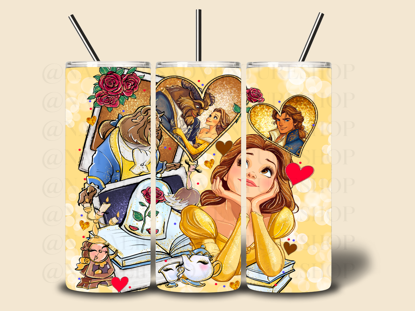 *Pre-Order* Beauty Cartoon Princess 20oz Stainless Steel Tumbler