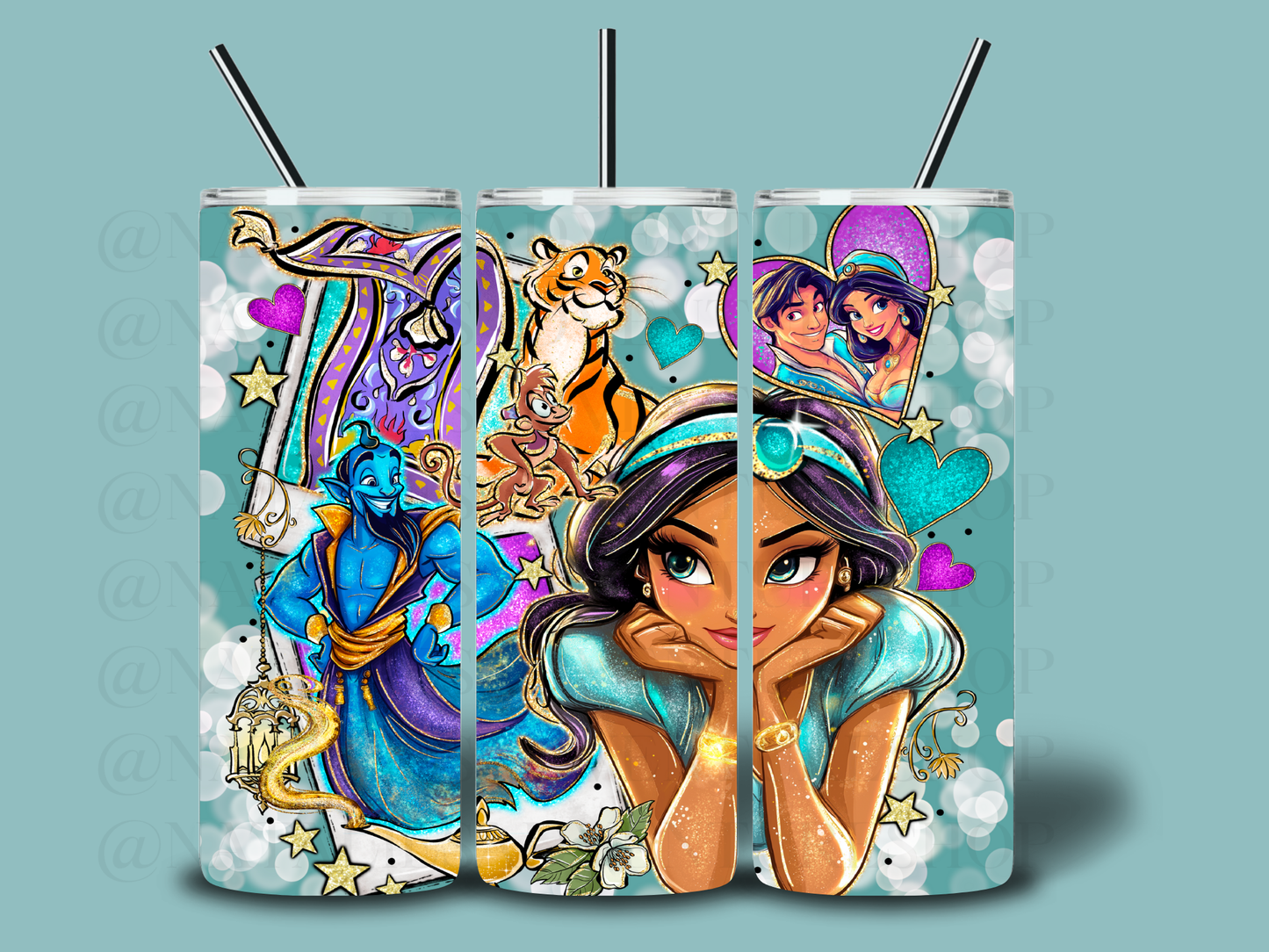 *Pre-Order* Jasm Cartoon Princess 20oz Stainless Steel Tumbler