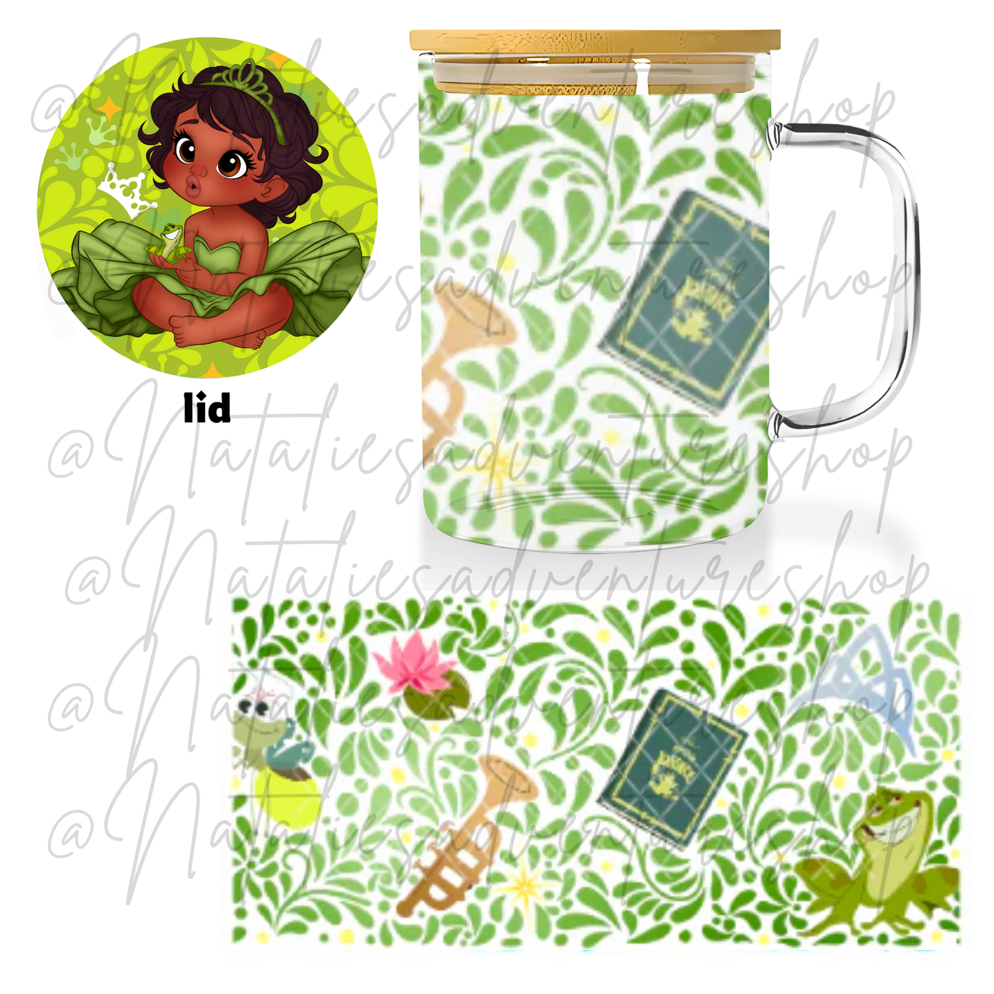 *PRE-ORDER* Baby Tiana 16oz Glass Mug