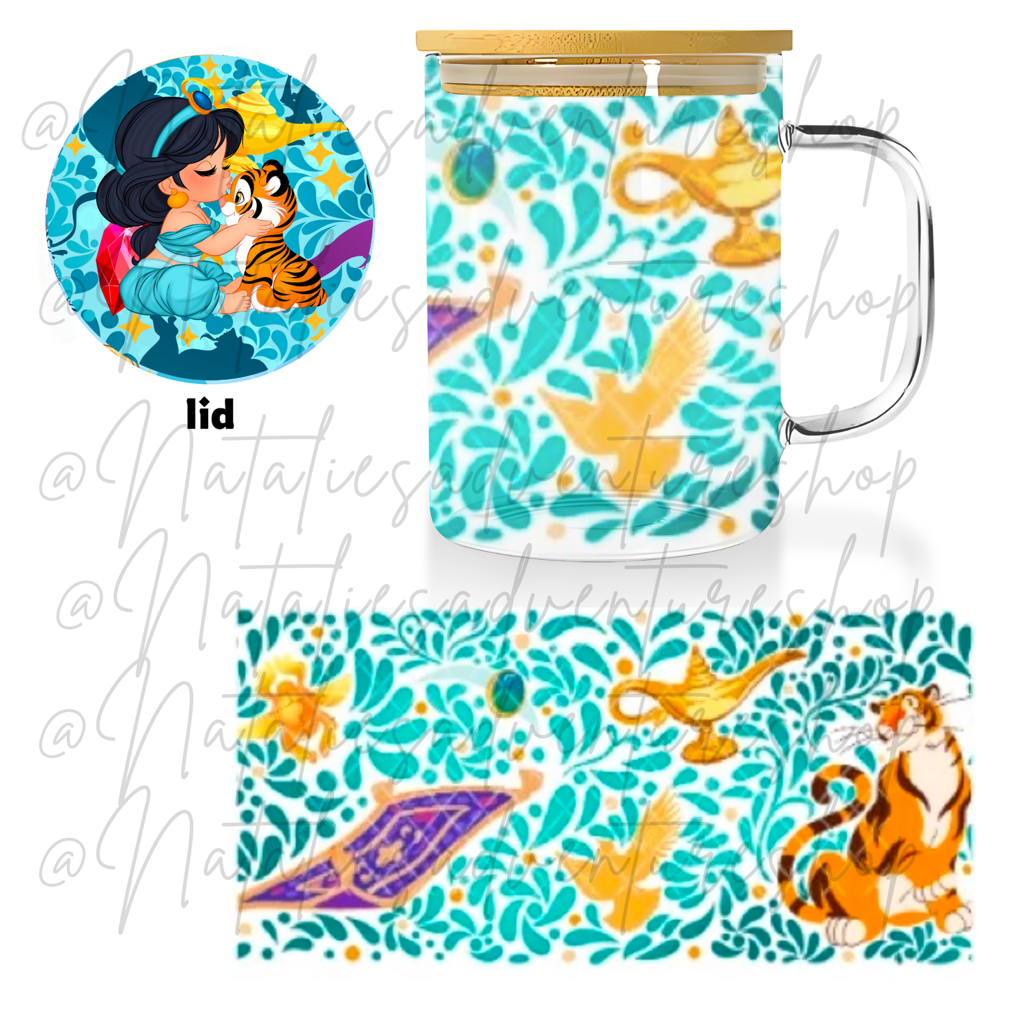 *PRE-ORDER* Baby Jasmine 16oz Glass Mug
