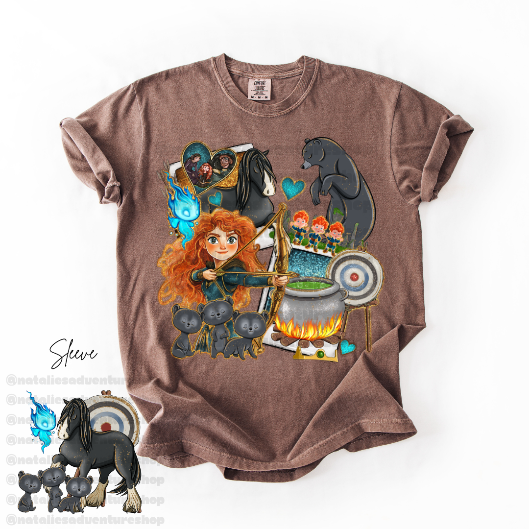 *Pre-Order* Scottish Princess Cartoon T-Shirt (Comfort Colors)