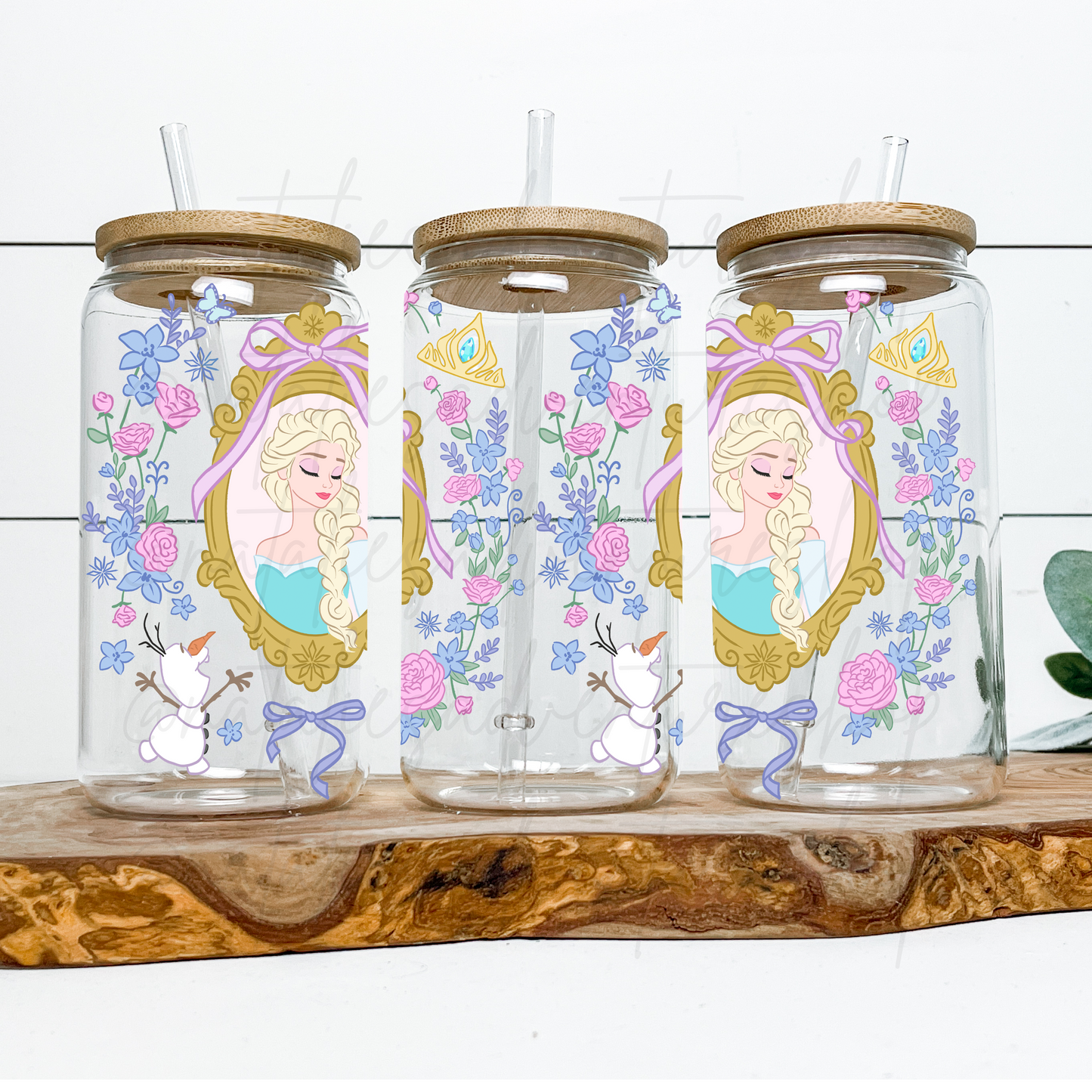 *Pre-Order* Ice Princess Frame 16oz Glass Can
