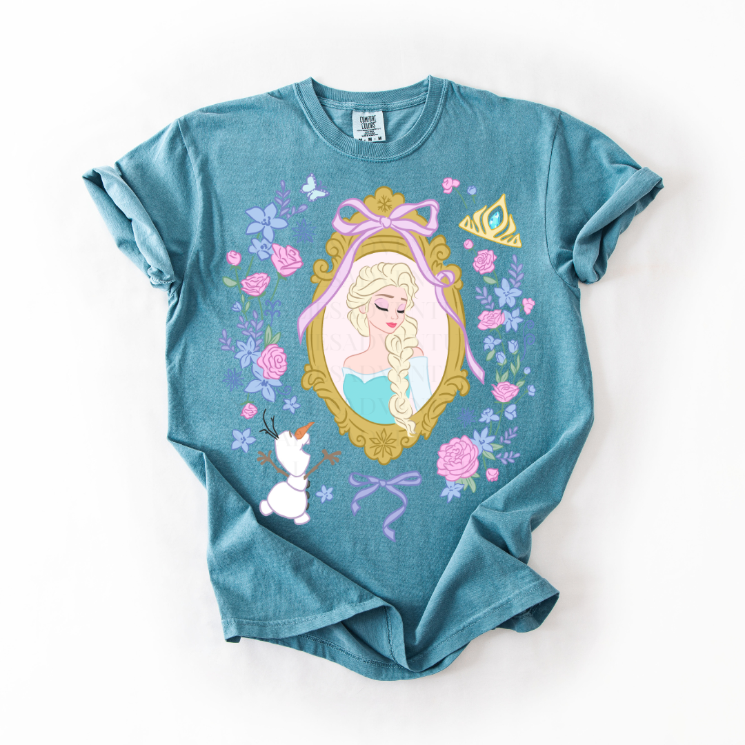 *Pre-Order* Frozen Princess Frame T-Shirt (Comfort Colors)