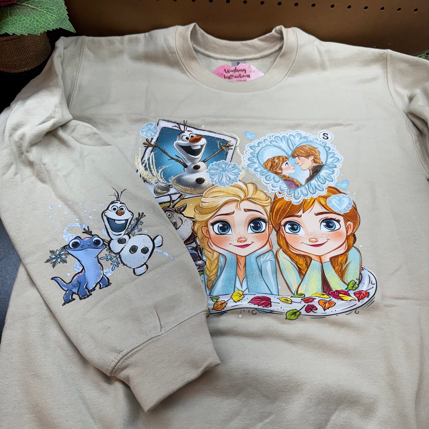 *READY TO SHIP* Small Natural Frozen Crewneck