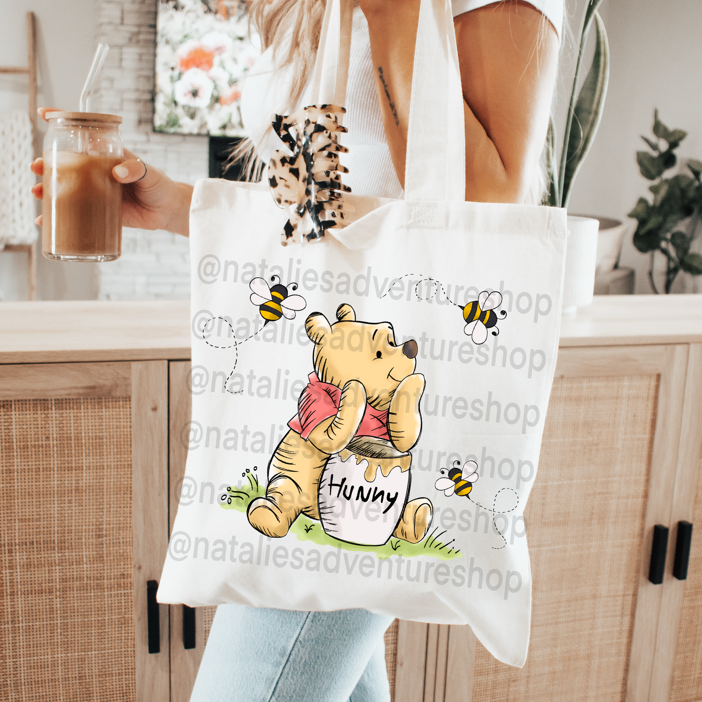 *Pre-Order* Honey Bear Canvas Tote Bag