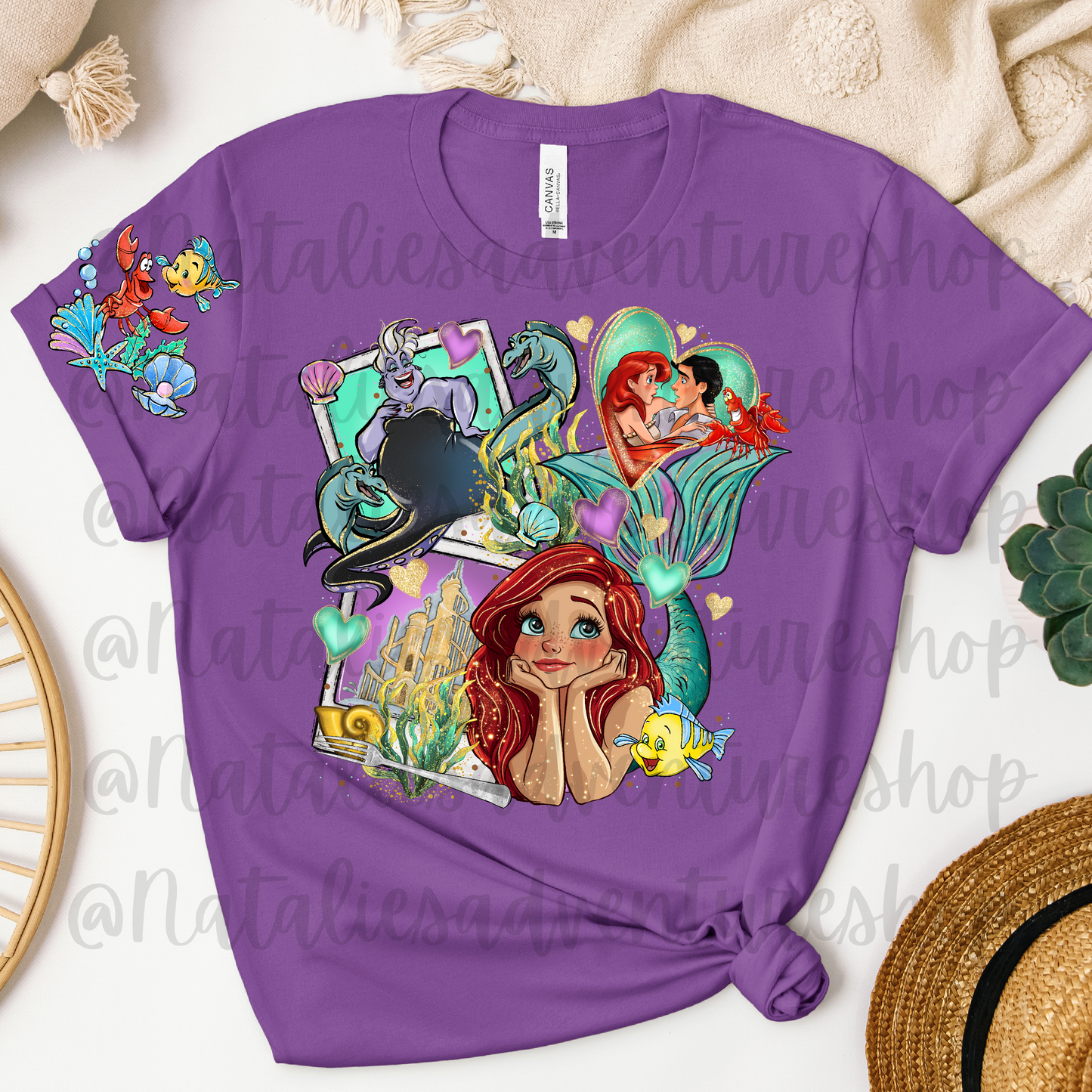 *Pre-Order* Mermaid Cartoon Bella + Canvas T-Shirts