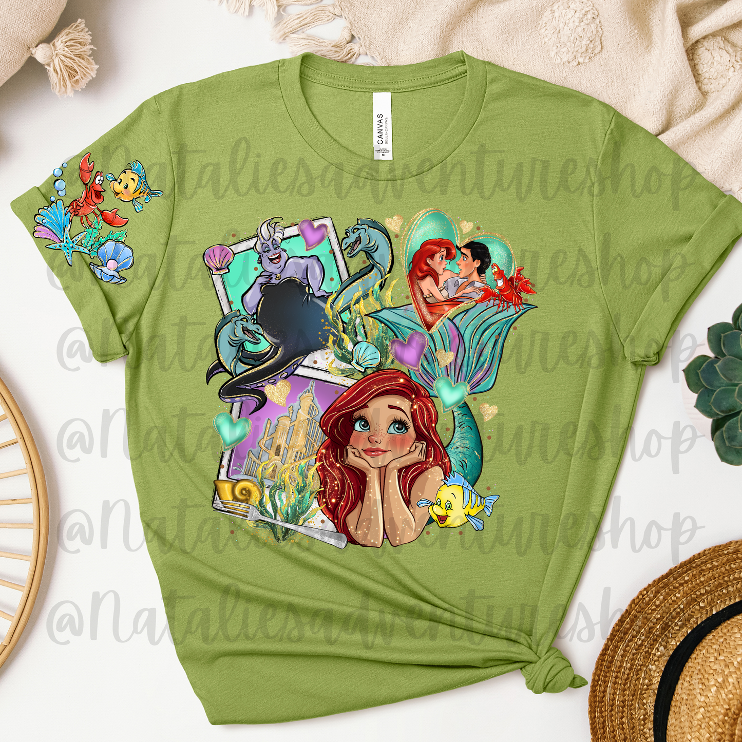 *Pre-Order* Mermaid Cartoon Bella + Canvas T-Shirts