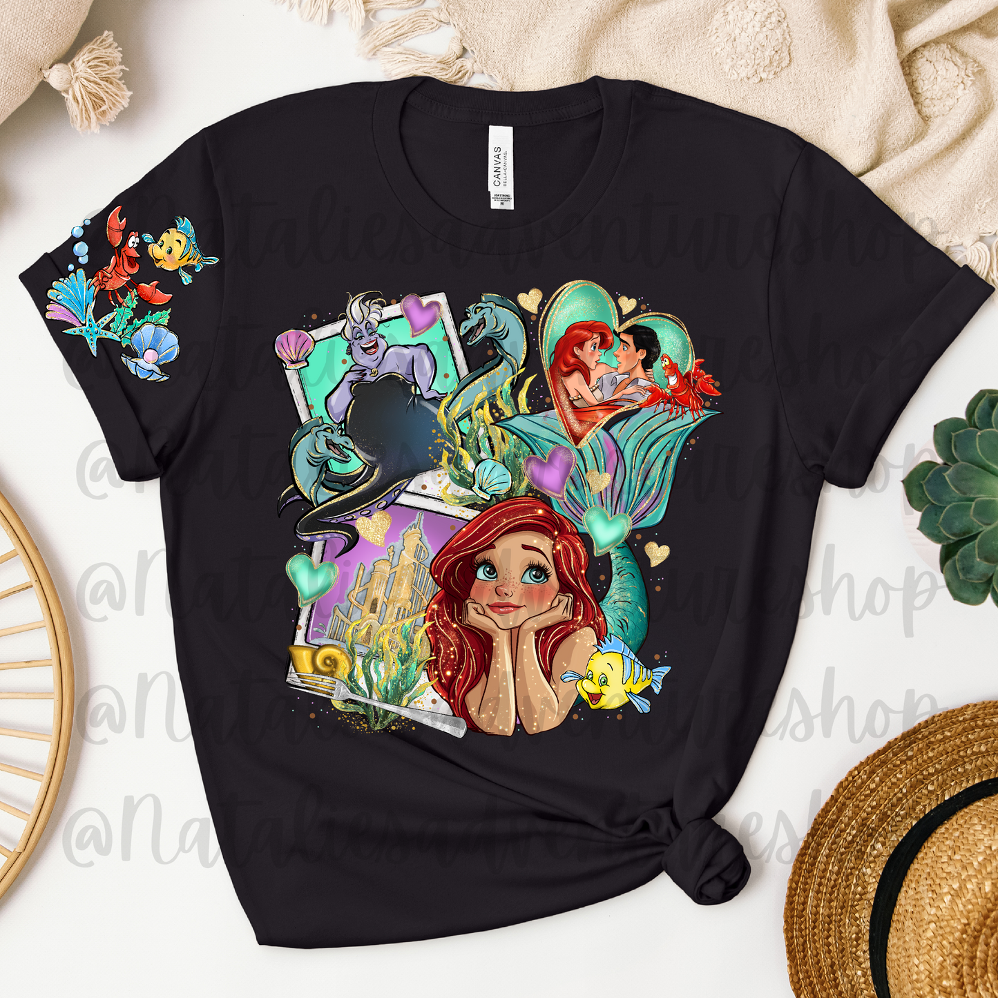 *Pre-Order* Mermaid Cartoon Bella + Canvas T-Shirts