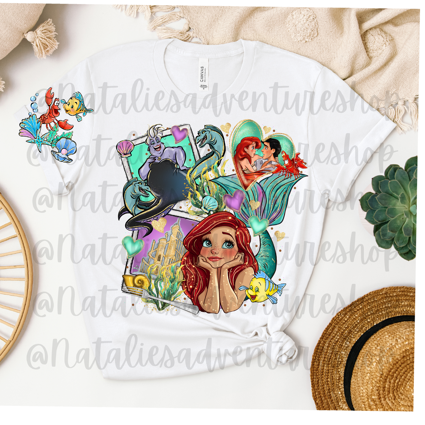 *Pre-Order* Mermaid Cartoon Bella + Canvas T-Shirts