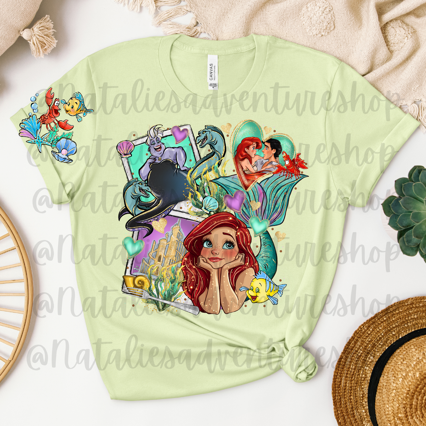 *Pre-Order* Mermaid Cartoon Bella + Canvas T-Shirts