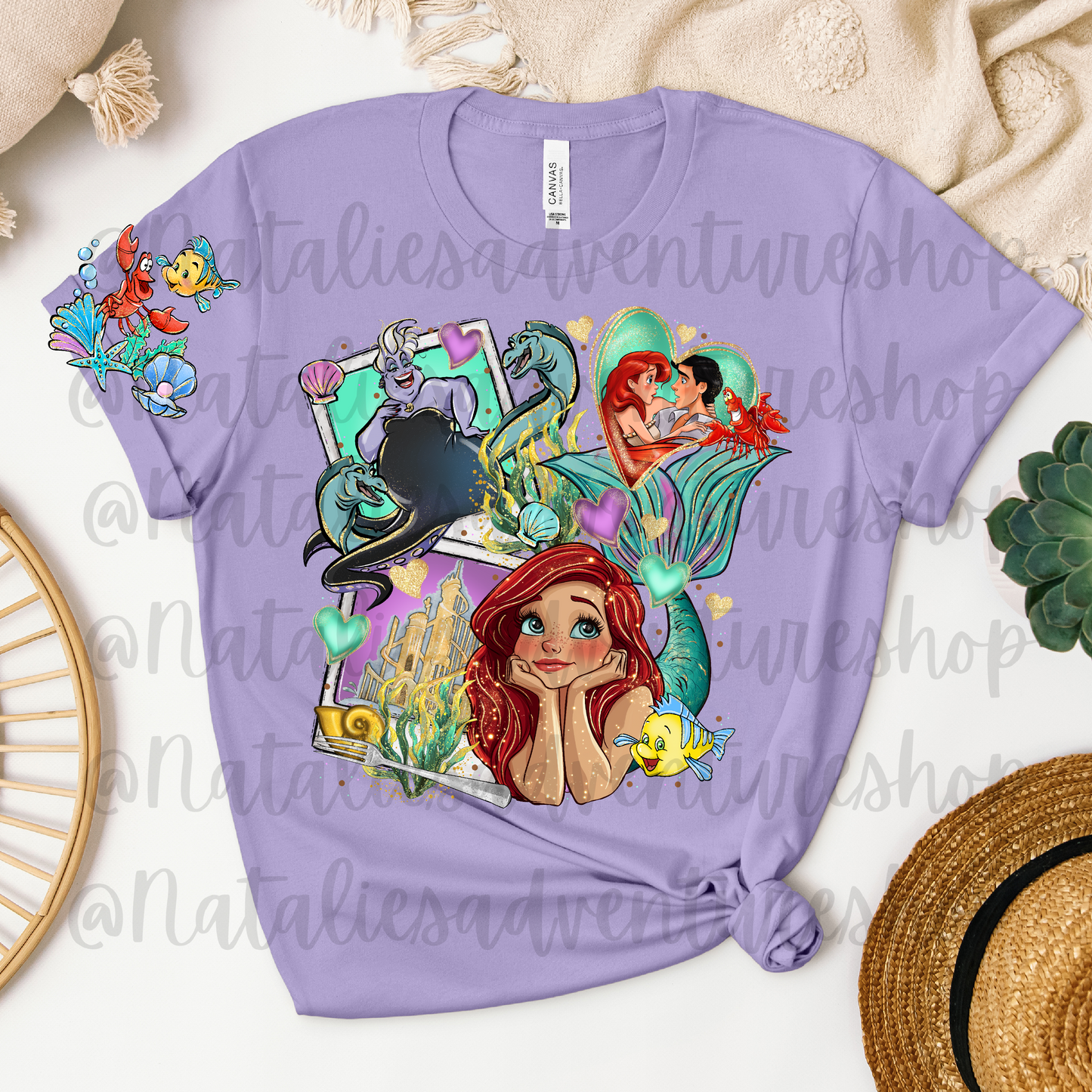 *Pre-Order* Mermaid Cartoon Bella + Canvas T-Shirts