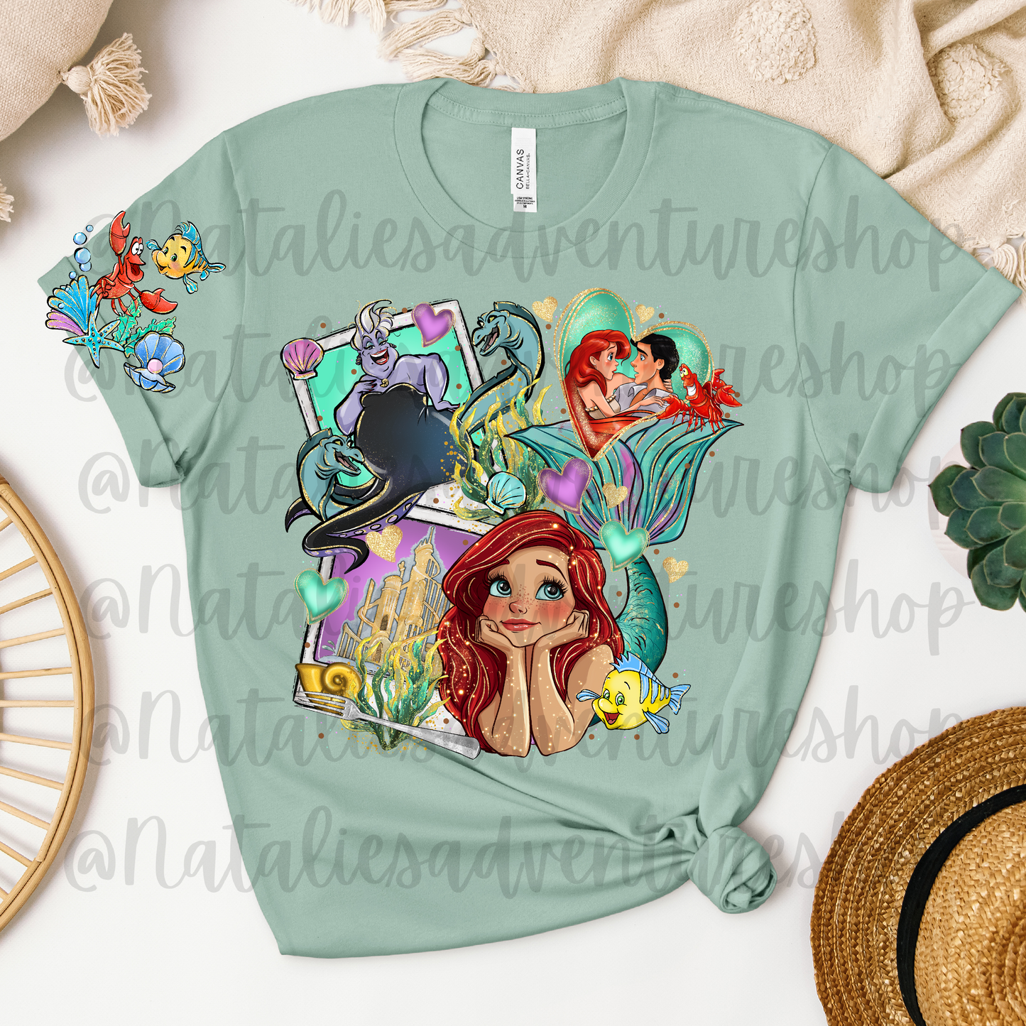 *Pre-Order* Mermaid Cartoon Bella + Canvas T-Shirts