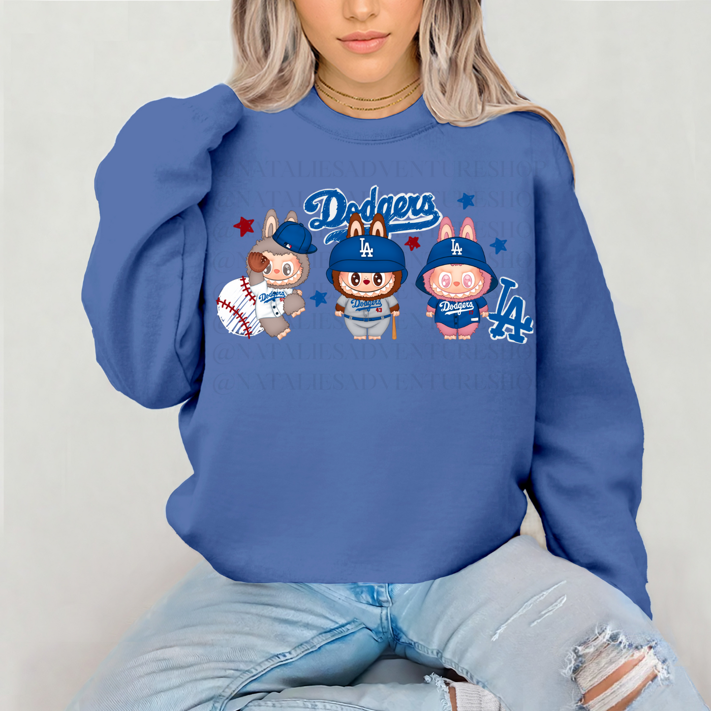 *Pre-Order* LA DODG Bubu Baseball Crewneck